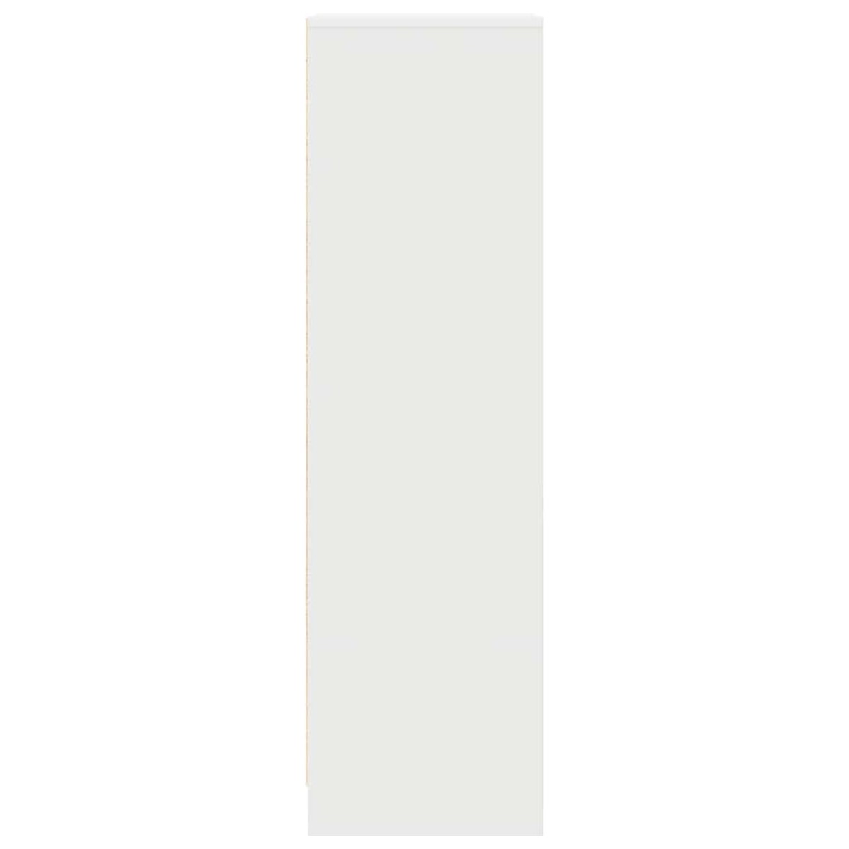 vidaXL Ντουλάπι Λευκό 29,5x34x119,5 εκ. Επεξεργασμένο Ξύλο δρυός
