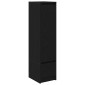 vidaXL Ντουλάπι Μαύρη δρυς 29,5x34x119,5 εκ. από Επεξεργασμένο Ξύλο