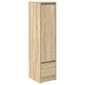 vidaXL Ντουλάπι Sonoma δρυς 29,5x34x119,5 εκ. Επεξεργασμένο Ξύλο