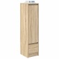 vidaXL Ντουλάπι Sonoma δρυς 29,5x34x119,5 εκ. Επεξεργασμένο Ξύλο