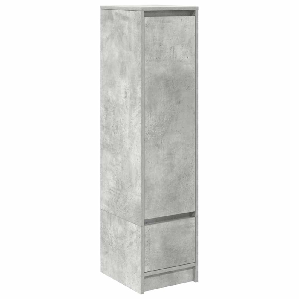 vidaXL Ντουλάπι Γκρι Σκυροδέματος 29,5x34x119,5 εκ. Επεξεργασμένο Ξύλο