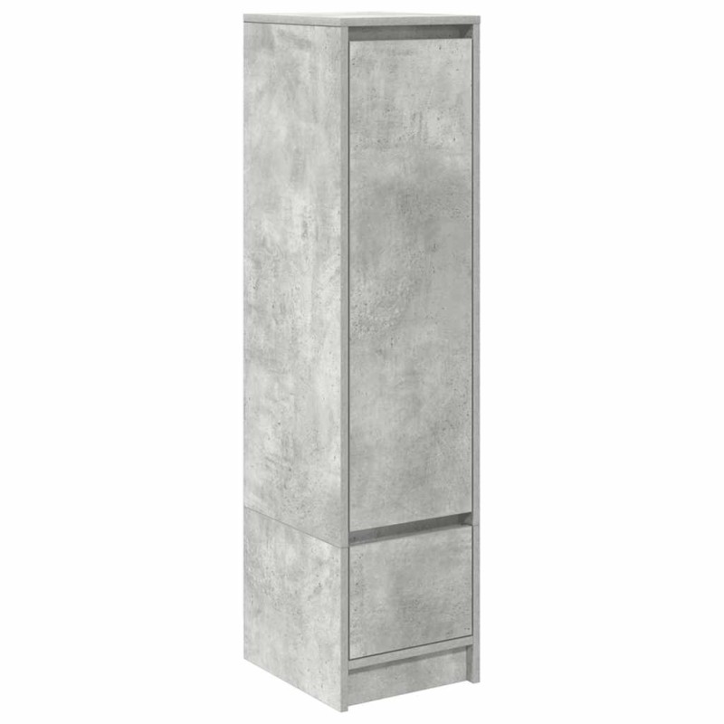 vidaXL Ντουλάπι Γκρι Σκυροδέματος 29,5x34x119,5 εκ. Επεξεργασμένο Ξύλο
