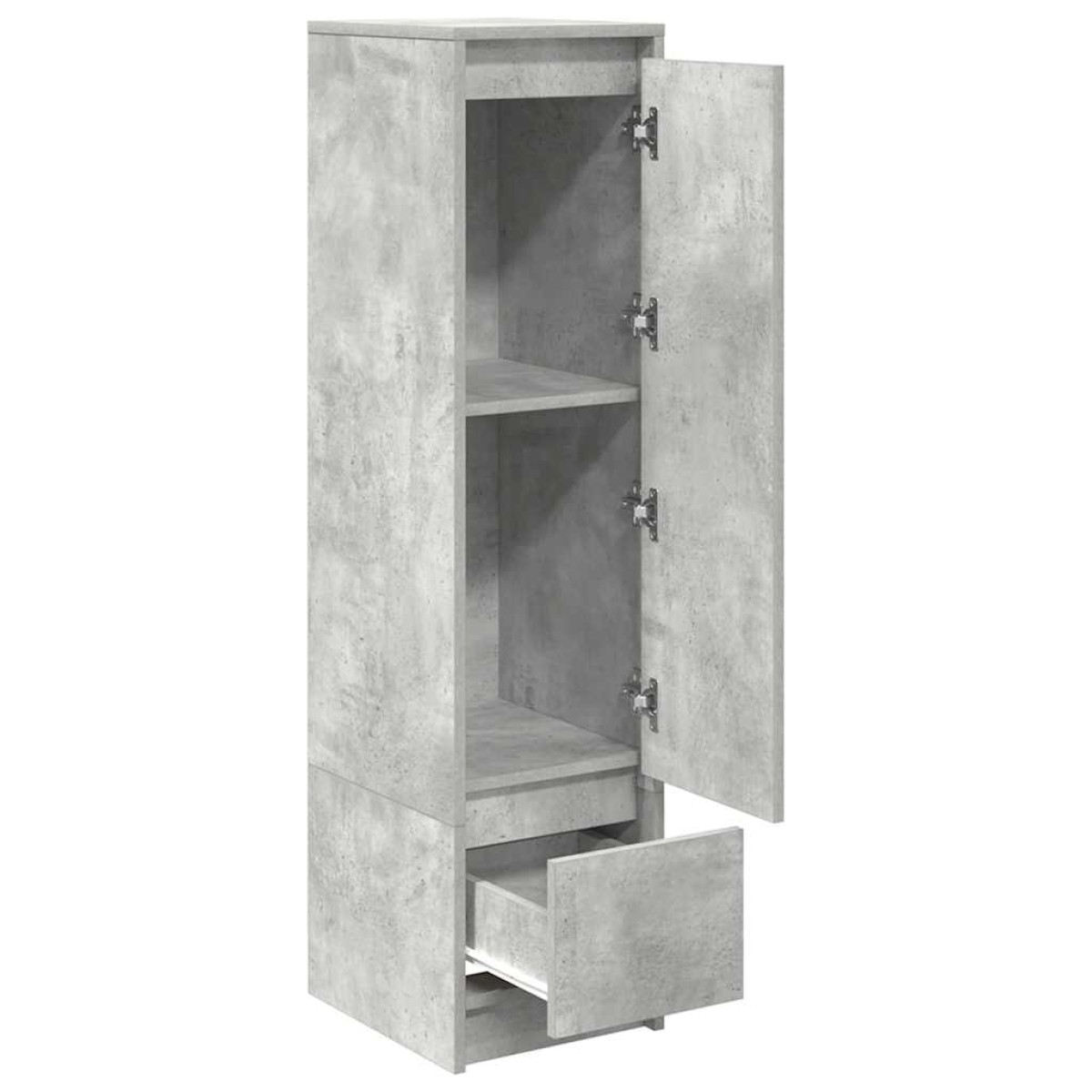 vidaXL Ντουλάπι Γκρι Σκυροδέματος 29,5x34x119,5 εκ. Επεξεργασμένο Ξύλο