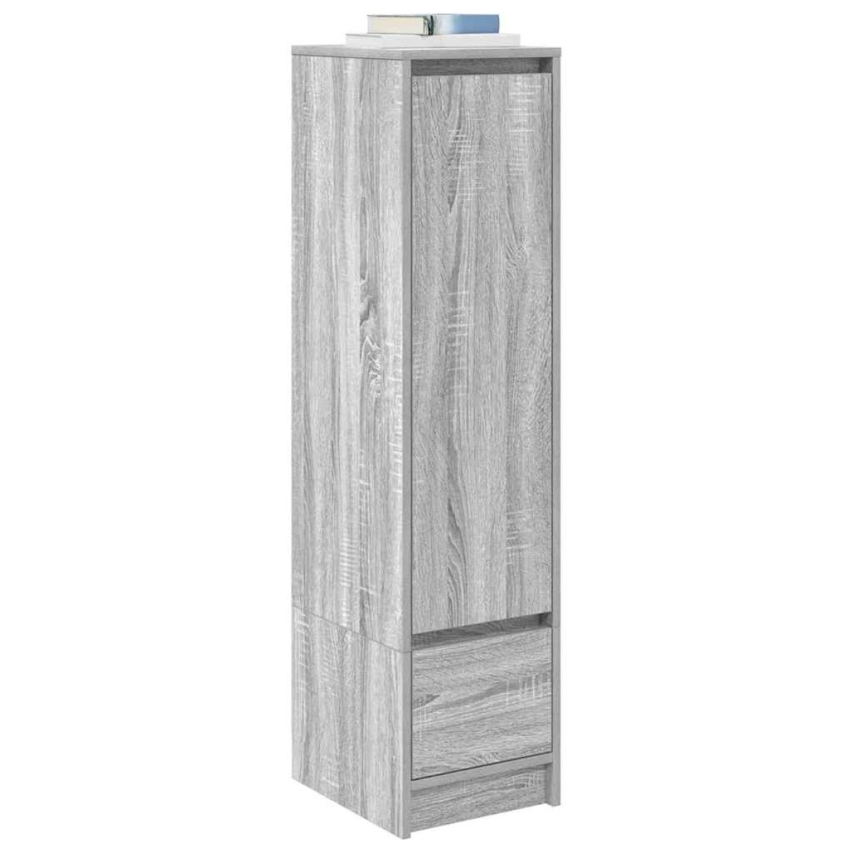 vidaXL Ντουλάπι Γκρι Sonoma 29,5x34x119,5 εκ. Επεξεργασμένο Ξύλο