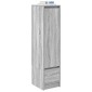 vidaXL Ντουλάπι Γκρι Sonoma 29,5x34x119,5 εκ. Επεξεργασμένο Ξύλο