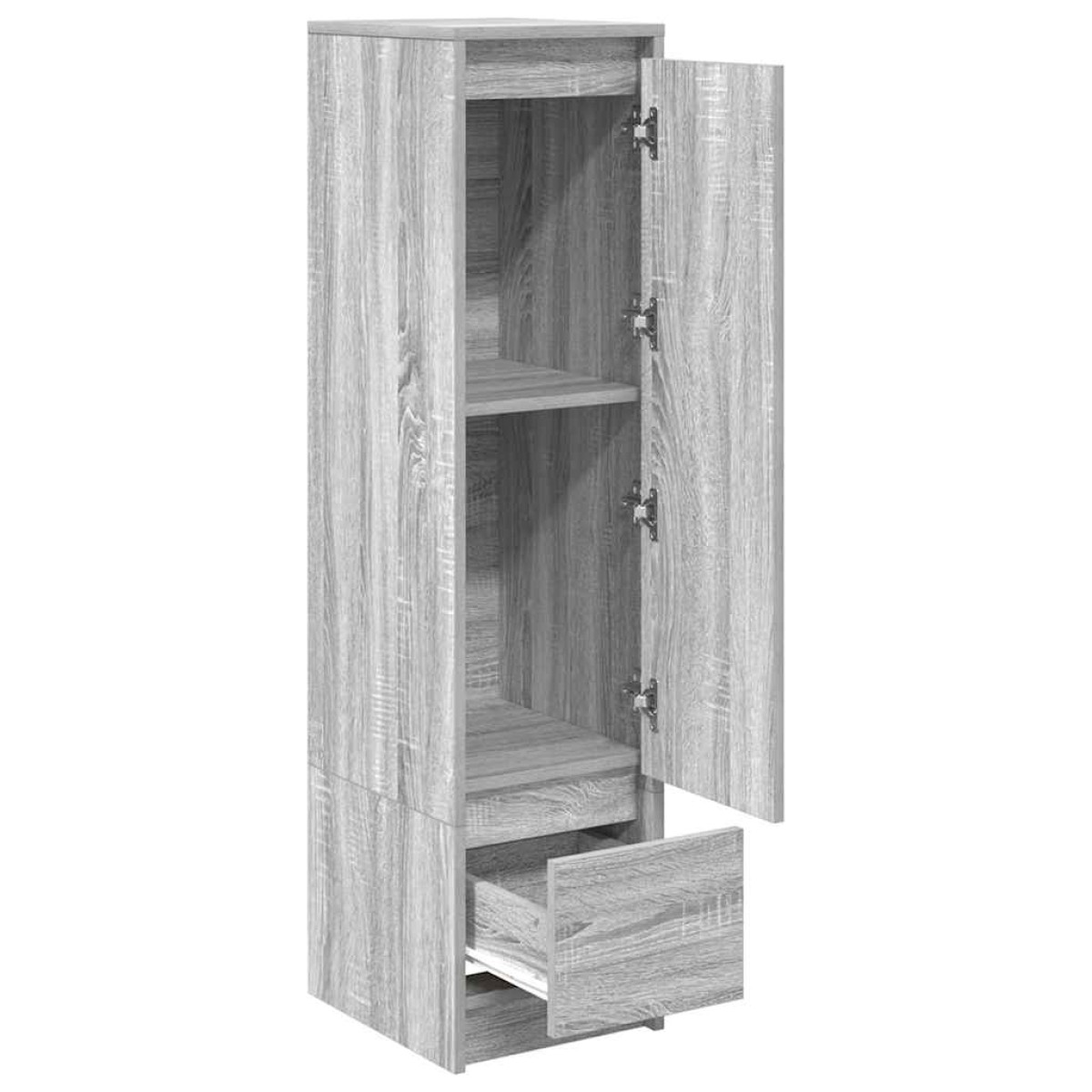 vidaXL Ντουλάπι Γκρι Sonoma 29,5x34x119,5 εκ. Επεξεργασμένο Ξύλο