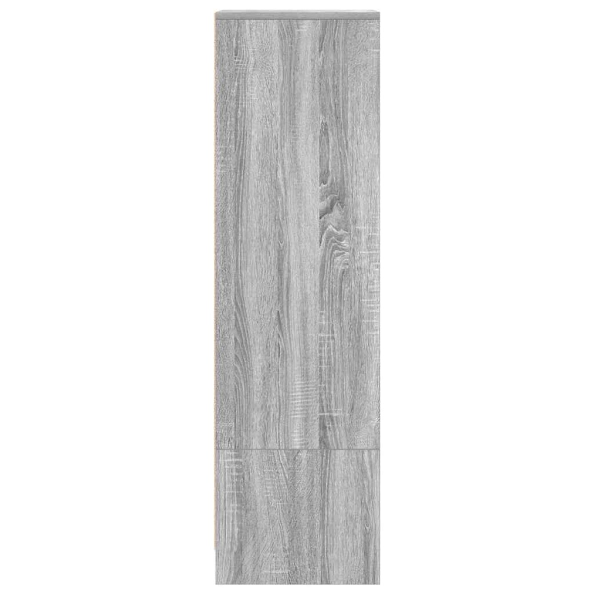 vidaXL Ντουλάπι Γκρι Sonoma 29,5x34x119,5 εκ. Επεξεργασμένο Ξύλο
