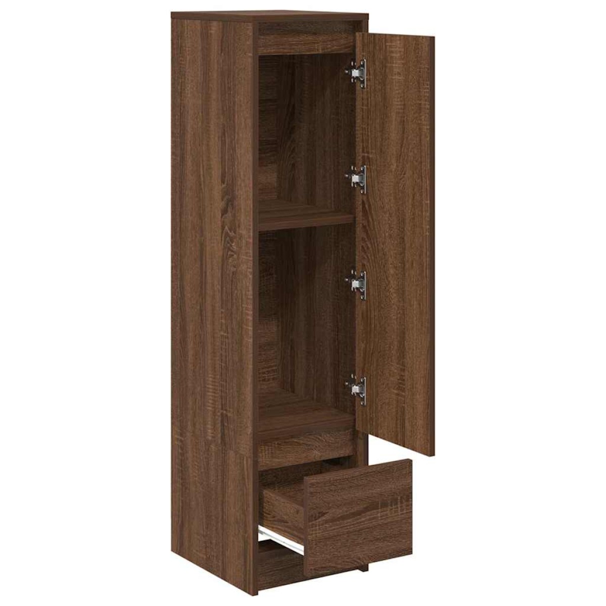 vidaXL Ντουλάπι Καφέ Δρυς 29,5x34x119,5 εκ. Επεξεργασμένο Ξύλο