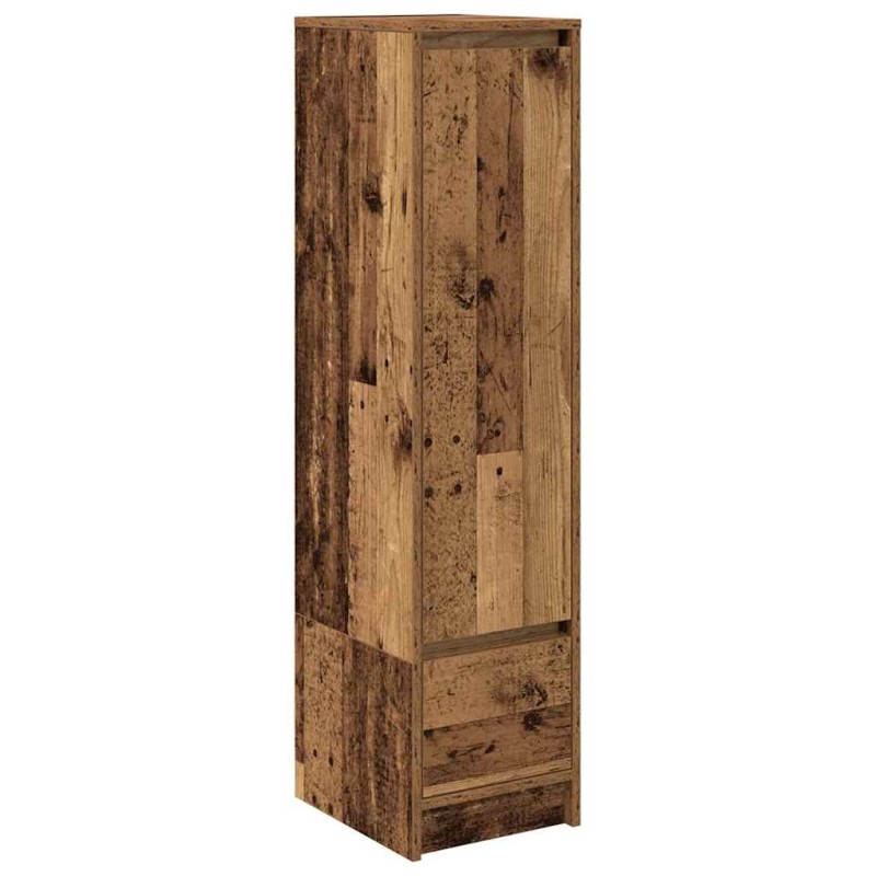 vidaXL Ντουλάπι Όψη Παλαιού Ξύλου 29,5x34x119,5 εκ. Επεξεργασμένο Ξύλο