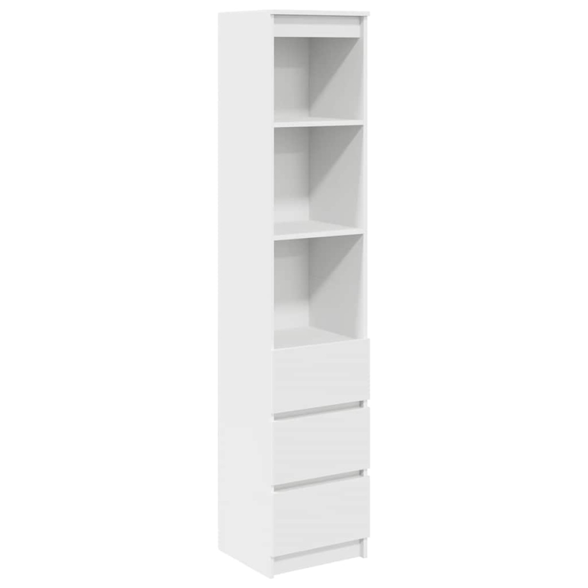 vidaXL Ντουλάπι Λευκό 37,5x35x180 εκ. Επεξεργασμένο Ξύλο