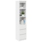 vidaXL Ντουλάπι Λευκό 37,5x35x180 εκ. Επεξεργασμένο Ξύλο