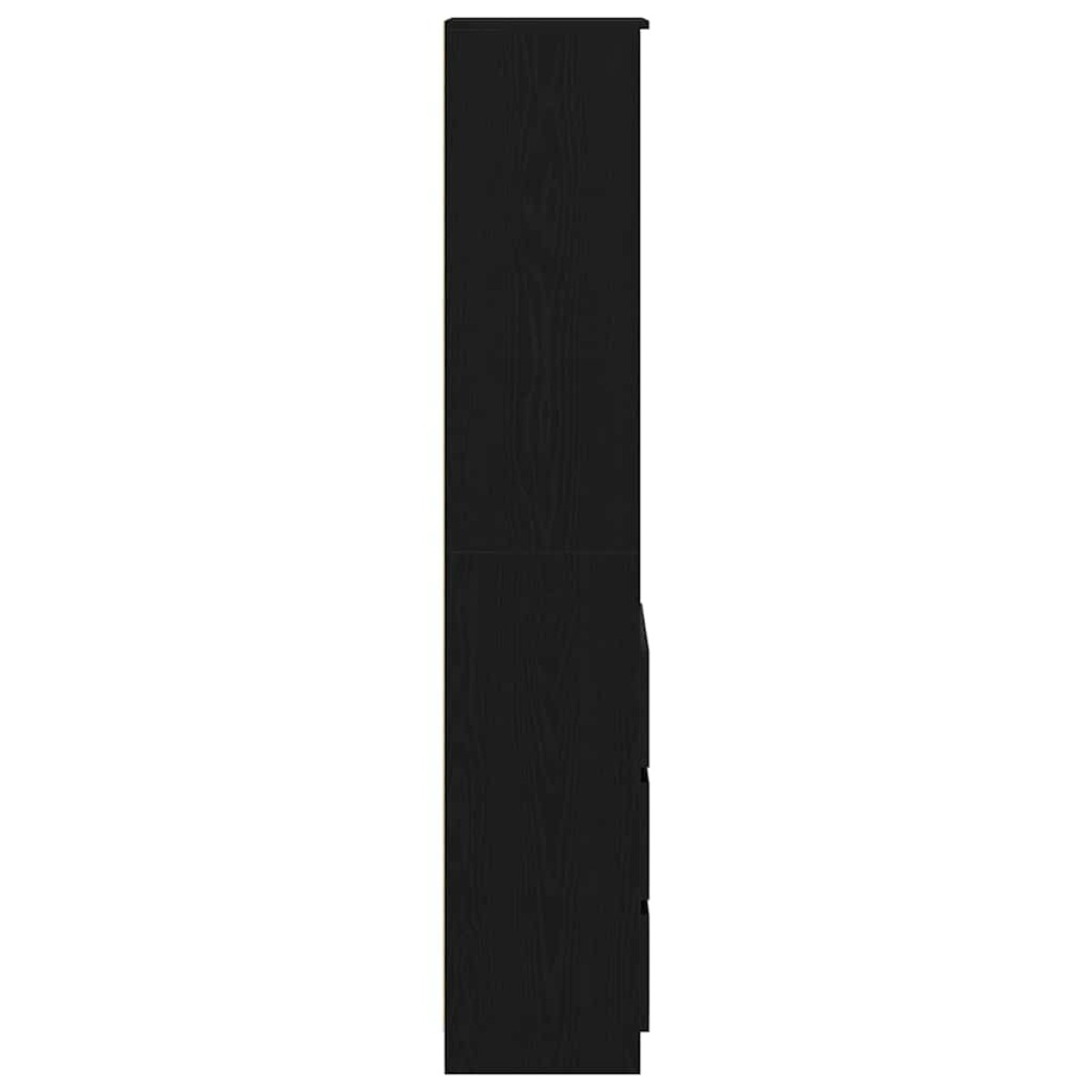 vidaXL Ντουλάπι Μαύρη δρυς 37,5x35x180 εκ. από Επεξεργασμένο Ξύλο