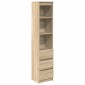 vidaXL Ντουλάπι Sonoma δρυς 37,5x35x180 εκ. Επεξεργασμένο Ξύλο