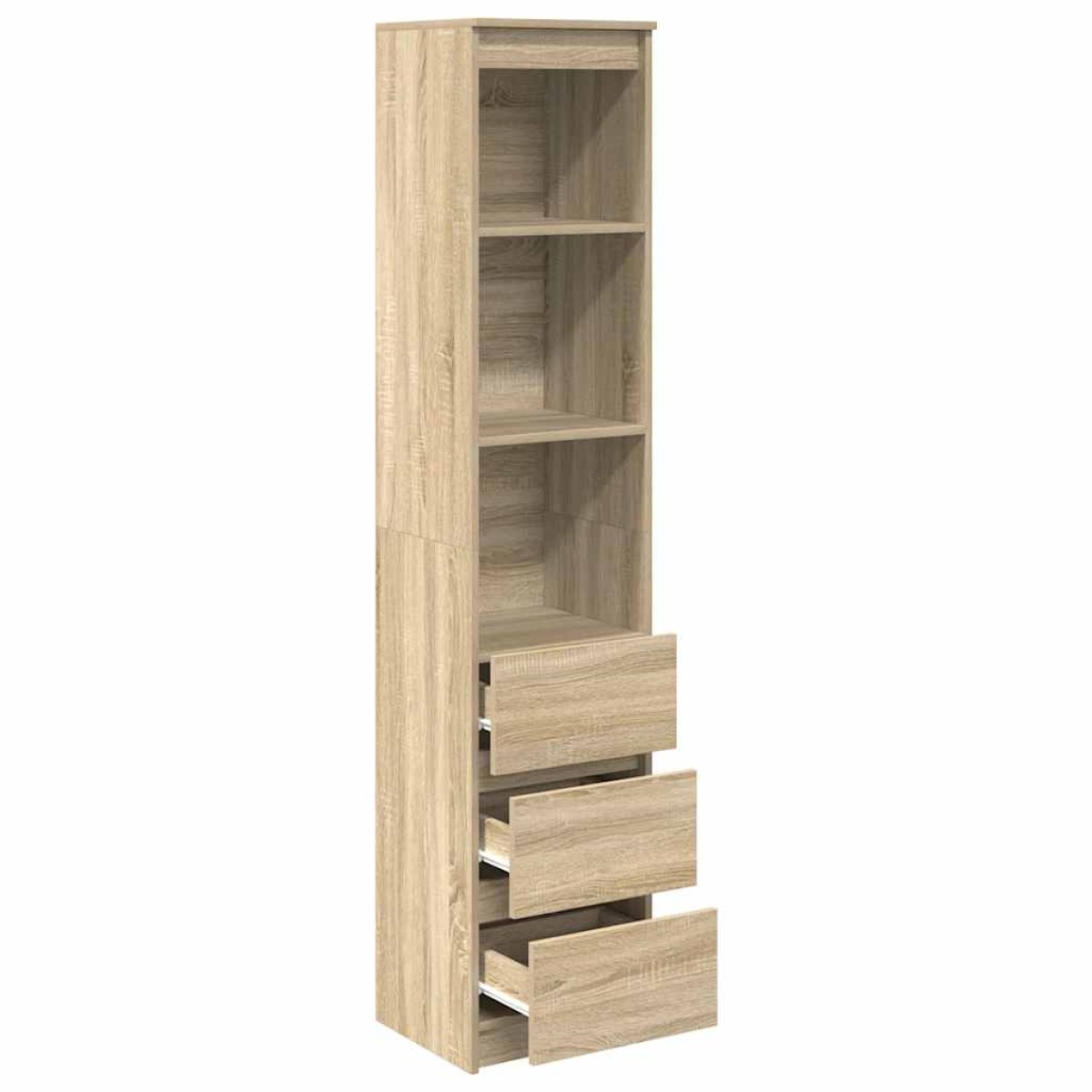 vidaXL Ντουλάπι Sonoma δρυς 37,5x35x180 εκ. Επεξεργασμένο Ξύλο