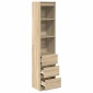vidaXL Ντουλάπι Sonoma δρυς 37,5x35x180 εκ. Επεξεργασμένο Ξύλο