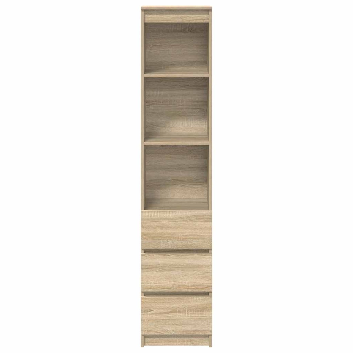 vidaXL Ντουλάπι Sonoma δρυς 37,5x35x180 εκ. Επεξεργασμένο Ξύλο