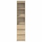 vidaXL Ντουλάπι Sonoma δρυς 37,5x35x180 εκ. Επεξεργασμένο Ξύλο