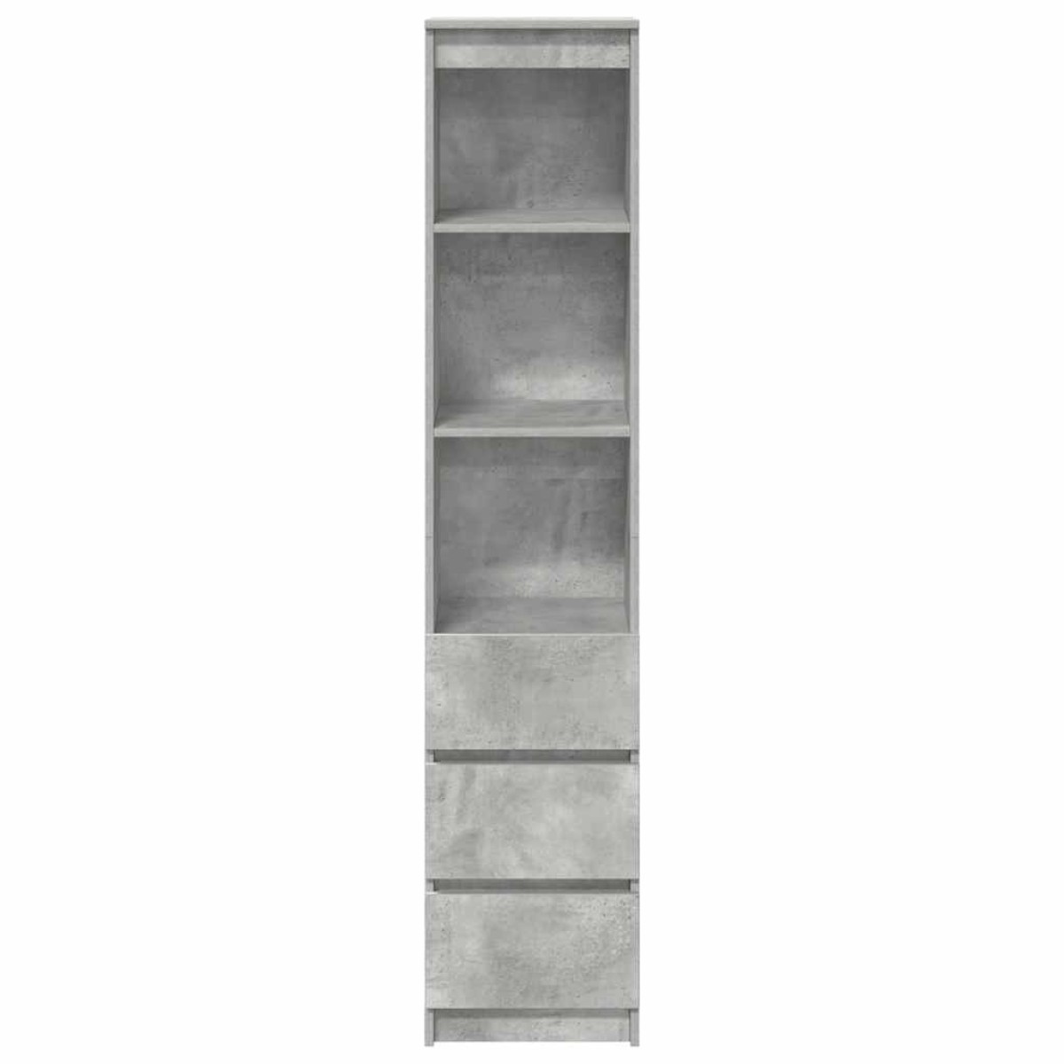 vidaXL Ντουλάπι Γκρι Σκυροδέματος 37,5x35x180 εκ. Επεξεργασμένο Ξύλο