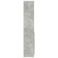 vidaXL Ντουλάπι Γκρι Σκυροδέματος 37,5x35x180 εκ. Επεξεργασμένο Ξύλο