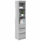 vidaXL Ντουλάπι Γκρι Sonoma 37,5x35x180 εκ. Επεξεργασμένο Ξύλο