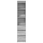 vidaXL Ντουλάπι Γκρι Sonoma 37,5x35x180 εκ. Επεξεργασμένο Ξύλο