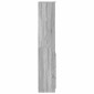 vidaXL Ντουλάπι Γκρι Sonoma 37,5x35x180 εκ. Επεξεργασμένο Ξύλο