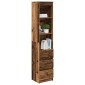 vidaXL Ντουλάπι Όψη Παλαιού Ξύλου 37,5x35x180 εκ. Επεξεργασμένο Ξύλο