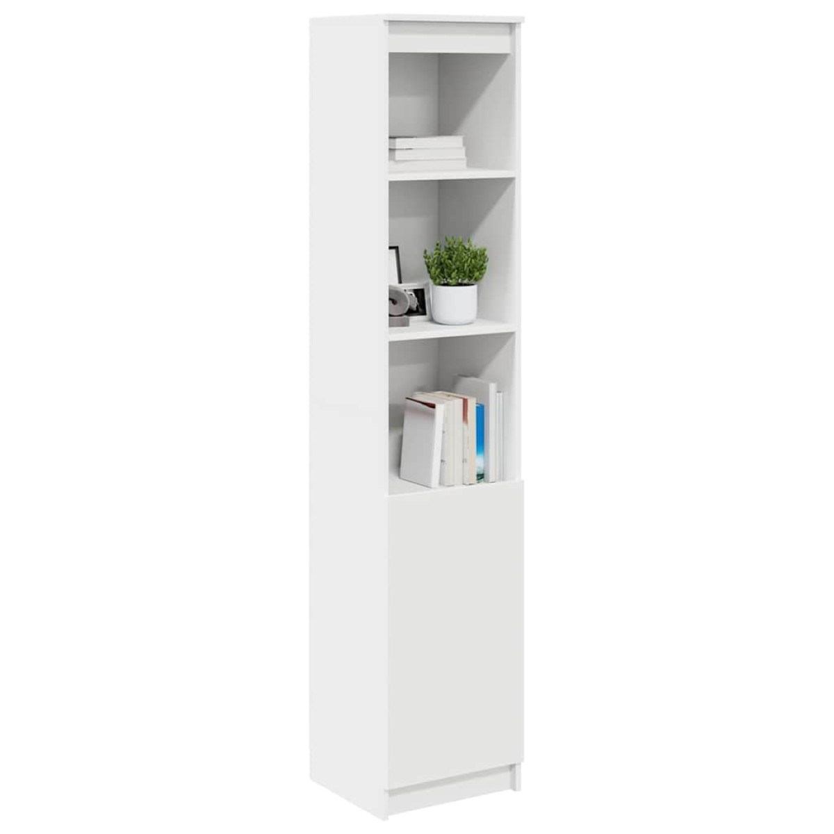 vidaXL Ντουλάπι Λευκό 37,5x35x180 εκ. Επεξεργασμένο Ξύλο
