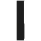 vidaXL Ντουλάπι Μαύρη δρυς 37,5x35x180 εκ. από Επεξεργασμένο Ξύλο