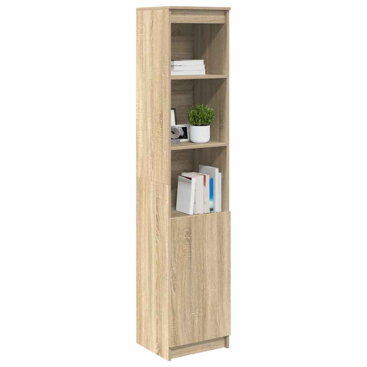vidaXL Ντουλάπι Sonoma δρυς 37,5x35x180 εκ. Επεξεργασμένο Ξύλο