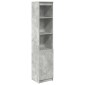 vidaXL Ντουλάπι Γκρι Σκυροδέματος 37,5x35x180 εκ. Επεξεργασμένο Ξύλο