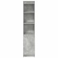 vidaXL Ντουλάπι Γκρι Σκυροδέματος 37,5x35x180 εκ. Επεξεργασμένο Ξύλο