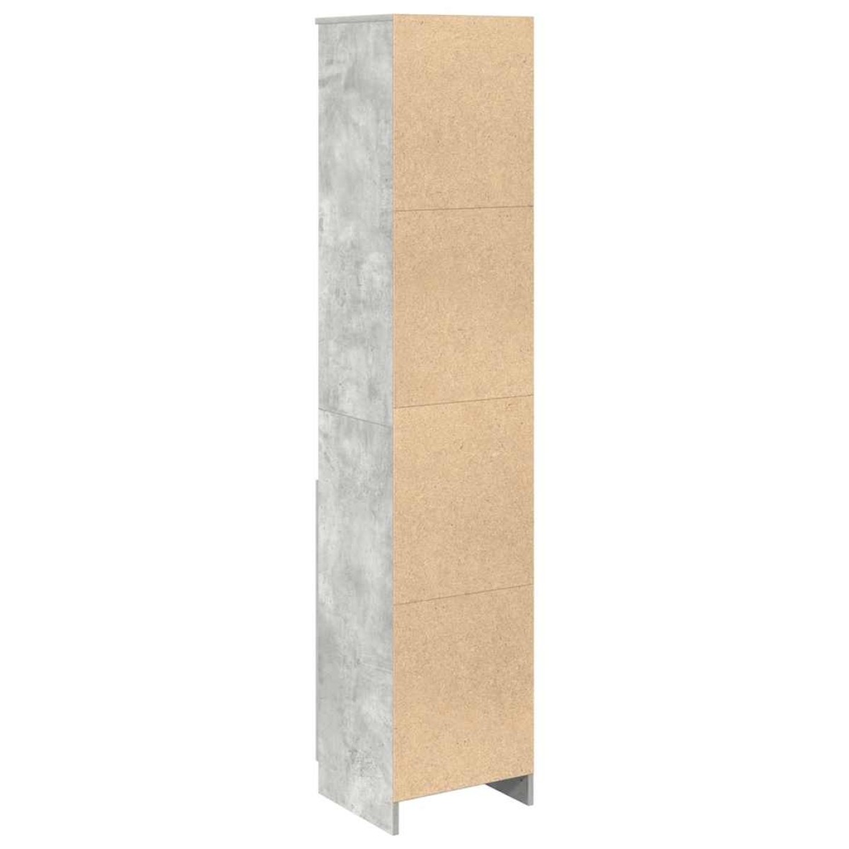 vidaXL Ντουλάπι Γκρι Σκυροδέματος 37,5x35x180 εκ. Επεξεργασμένο Ξύλο