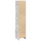 vidaXL Ντουλάπι Γκρι Σκυροδέματος 37,5x35x180 εκ. Επεξεργασμένο Ξύλο