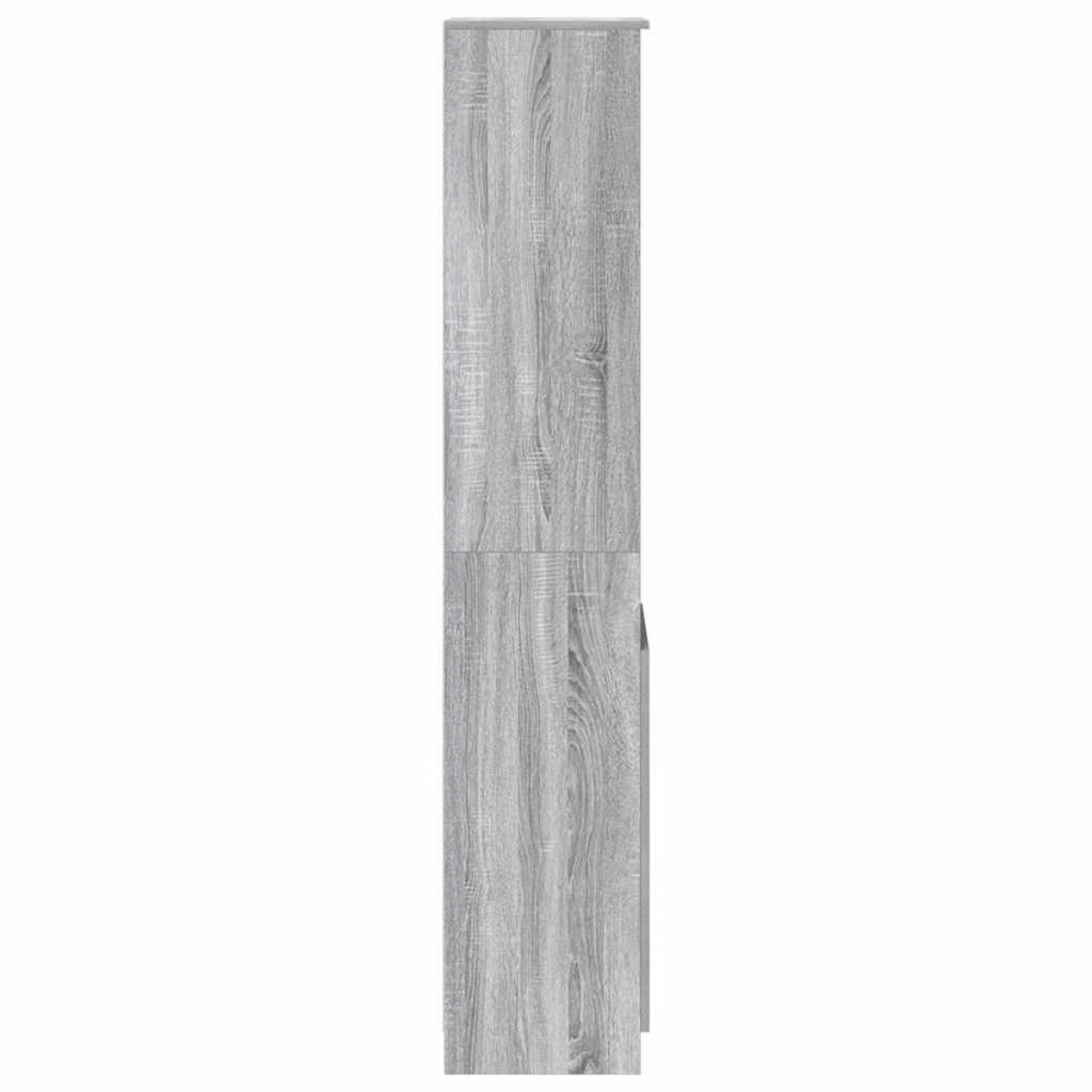 vidaXL Ντουλάπι Γκρι Sonoma 37,5x35x180 εκ. Επεξεργασμένο Ξύλο