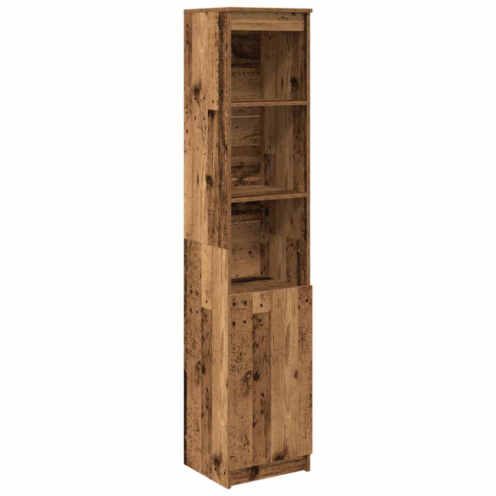 vidaXL Ντουλάπι Όψη Παλαιού Ξύλου 37,5x35x180 εκ. Επεξεργασμένο Ξύλο