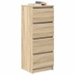 vidaXL Ντουλάπι Sonoma Δρυς 37,5x35x99 εκ. από Επεξεργασμένο Ξύλο