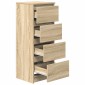 vidaXL Ντουλάπι Sonoma Δρυς 37,5x35x99 εκ. από Επεξεργασμένο Ξύλο