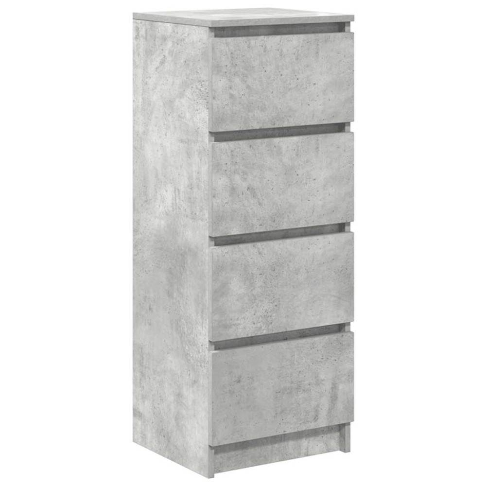 vidaXL Ντουλάπι Γκρι Σκυροδέματος 37,5x35x99 εκ. Επεξεργασμένο Ξύλο