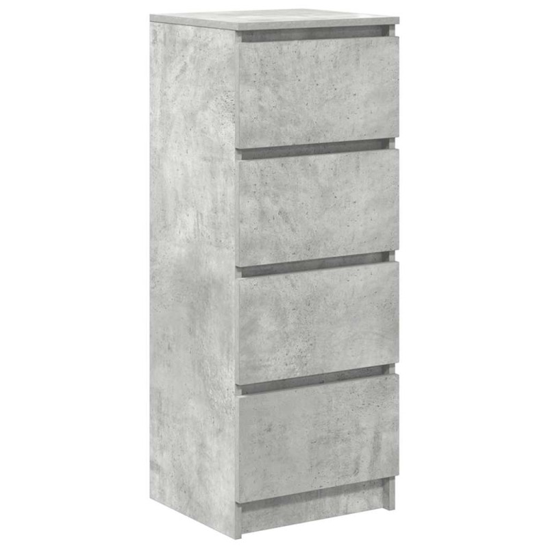 vidaXL Ντουλάπι Γκρι Σκυροδέματος 37,5x35x99 εκ. Επεξεργασμένο Ξύλο