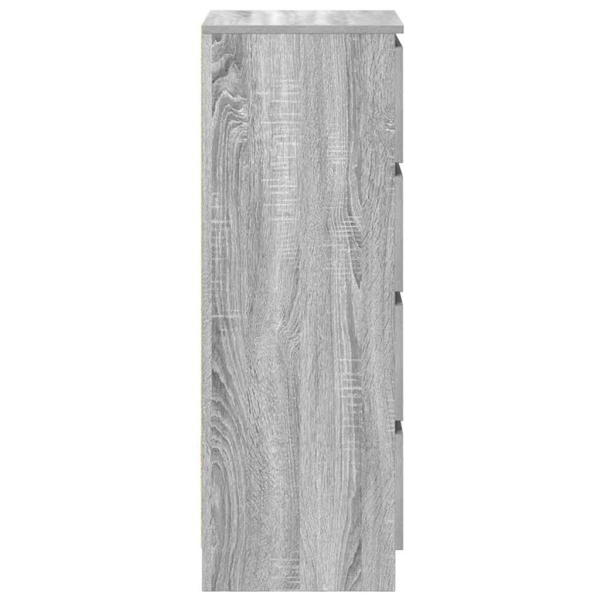 vidaXL Ντουλάπι Γκρι Sonoma 37,5x35x99 εκ. από Επεξεργασμένο Ξύλο