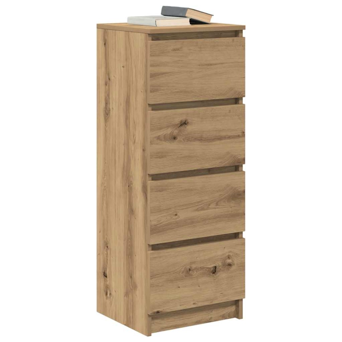 vidaXL Μπουφές Αρτισιανή Δρυς 37,5x35x99 εκ. από Επεξεργασμένο Ξύλο