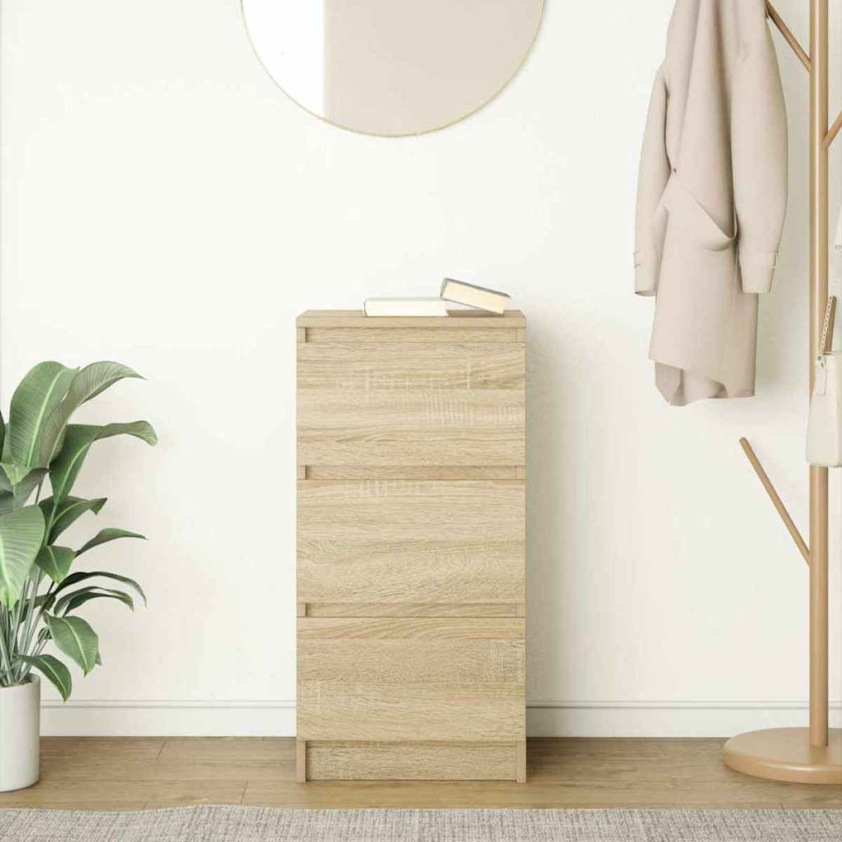 vidaXL Ραφιέρα Sonoma Δρυς 37,5x35x76 εκ. από Επεξεργ. Ξύλο