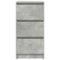 vidaXL Ντουλάπι Γκρι Σκυροδέματος 37,5x35x76 εκ. Επεξεργασμένο Ξύλο