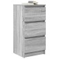 vidaXL Ντουλάπι Γκρι Sonoma 37,5x35x76 εκ. Ξύλινο μηχανουργικό ξύλο
