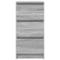 vidaXL Ντουλάπι Γκρι Sonoma 37,5x35x76 εκ. Ξύλινο μηχανουργικό ξύλο