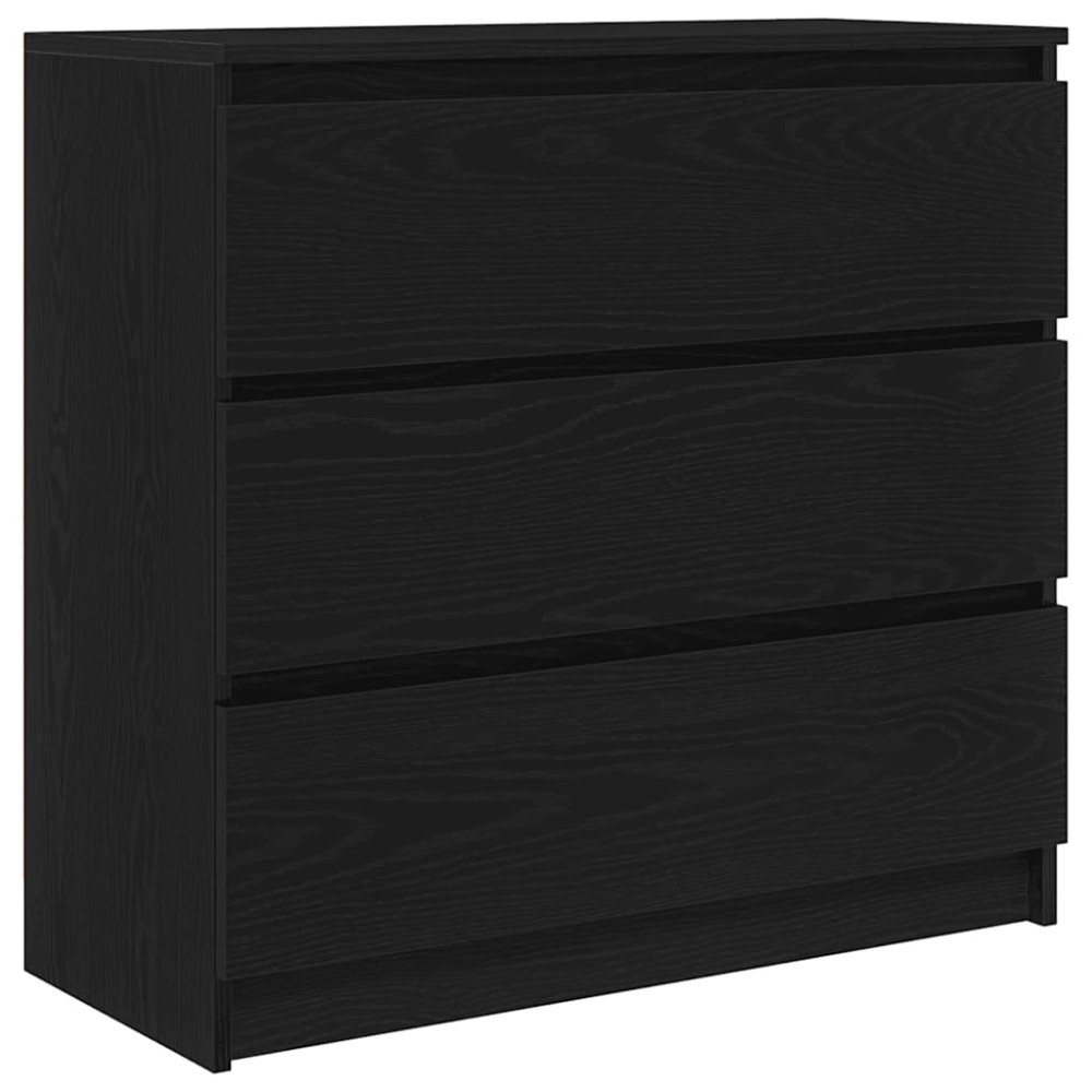 vidaXL Ντουλάπι Μαύρη βελανιδιά 80x35x76 εκ. Επεξεργασμένο Ξύλο
