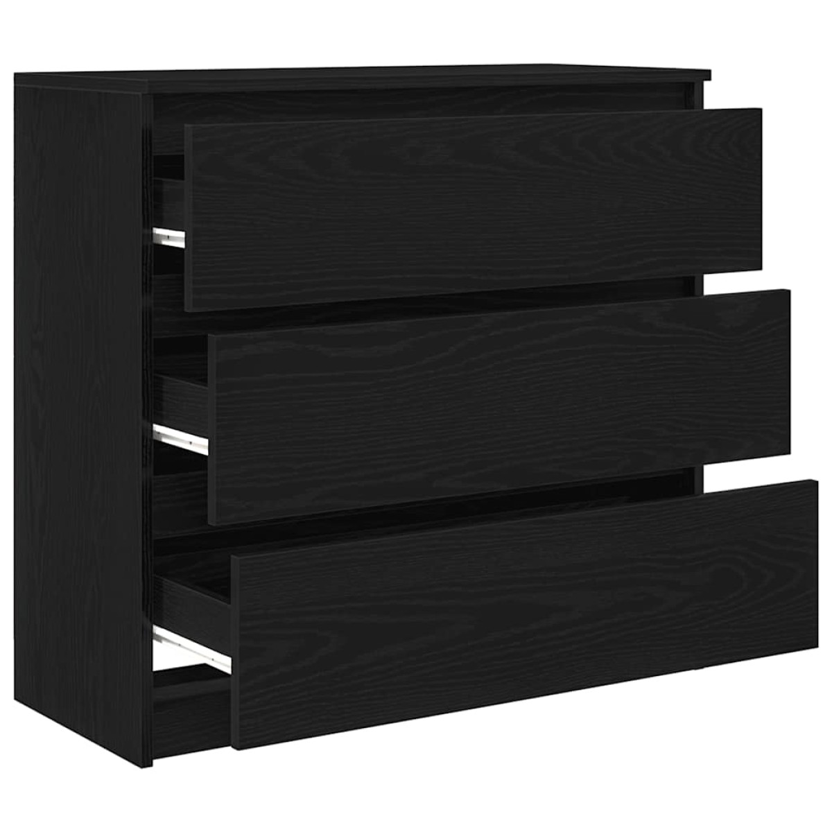 vidaXL Ντουλάπι Μαύρη βελανιδιά 80x35x76 εκ. Επεξεργασμένο Ξύλο