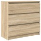 vidaXL Ντουλάπι Sonoma δρυς 80x35x76 εκ. Επεξεργασμένο Ξύλο