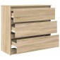 vidaXL Ντουλάπι Sonoma δρυς 80x35x76 εκ. Επεξεργασμένο Ξύλο